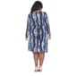 Plus Size White Mark Blue Snake Wrap Dress - image 4