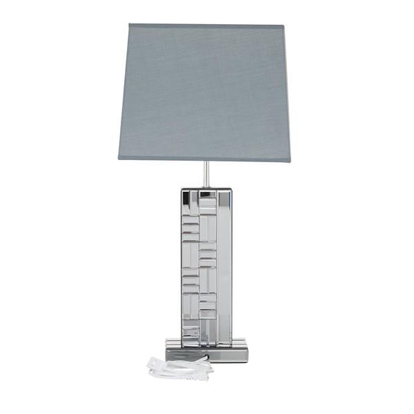 9th & Pike® Silver Glass Mirror Glam Table Lamp