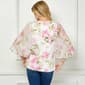 Womens Sara Michelle 3/4 Sheer Sleeve Floral Blouse - image 2