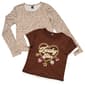 Girls (7-16) Star Ride® 2pk. Lucky Star Tee & Leopard Tee - image 2
