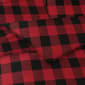 Bibb Home 3pc. Red Checkered Flannel Duvet Cover Set - image 1
