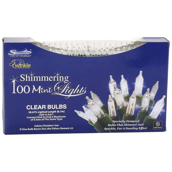 Add-A-Set&#40;R&#41; Sienna Shimmering Clear 100 Light Set - image 