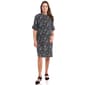 Womens Tiffany &amp; Grey Double Ruffle Sleeve Print Dress - image 1