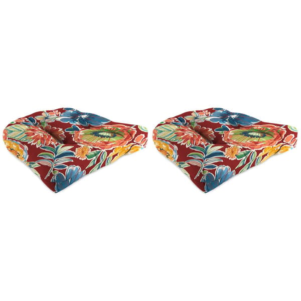 Jordan Manufacturing Colsen Berry Wicker Cushions - Set Of 2 - image 