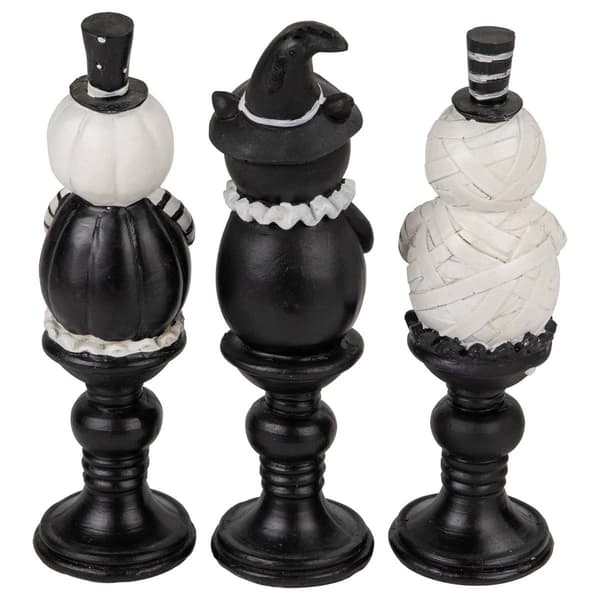 Northlight Seasonal Set of 3 Halloween Candlesticks