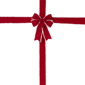 Northlight 14ft. Red & White Velvet Christmas Door Bow - image 3