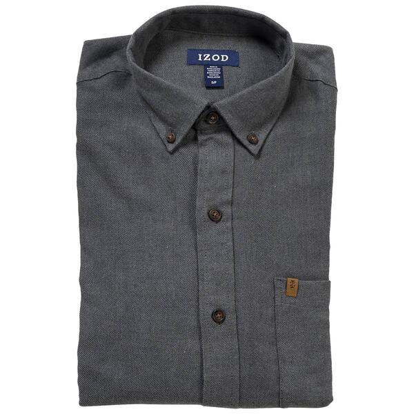 Mens IZOD&#40;R&#41; Solid Flannel Shirt - image 