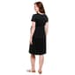 Womens Due Time Short Sleeve Ditsy Floral Maternity Dress - Black - image 1