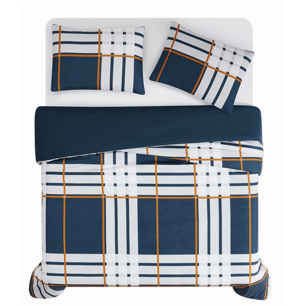 Truly Soft Henry Plaid 3pc. Reversible Duvet Set