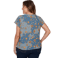 Plus Size Skye’s the Limit Key Items Cap Sleeve Floral Blouse - image 2