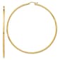 Gold Classics(tm) 14kt. Glossy Gold 75mm Hoop Earrings - image 1