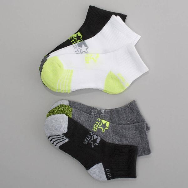 Boys &#40;8-20&#41; Starter&#40;R&#41; 6pk. Quarter Half Cushion Socks - image 