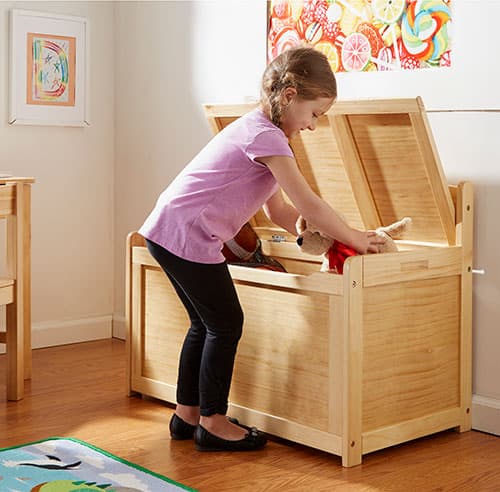 Melissa &amp; Doug(R) Wooden Toy Chest - image 