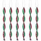 Northlight Seasonal 6ct. Multicolor Swirl Christmas Ornaments - image 1