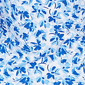 Petite Hearts of Palm Embraceable Blue Floral Surplice Blouse - image 6