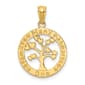 Gold Classics&#40;tm&#41; 14kt. One Family Many Hearts Tree Pendant - image 1