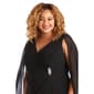 Plus Size R&M Richards Chiffon Duster Cape Wrap Dress - image 3