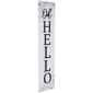 Northlight 36in. Floral "Oh Hello" Wooden Porch Board Sign - image 5
