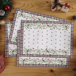 Avanti Holly Plaid Placemat - Set of 4