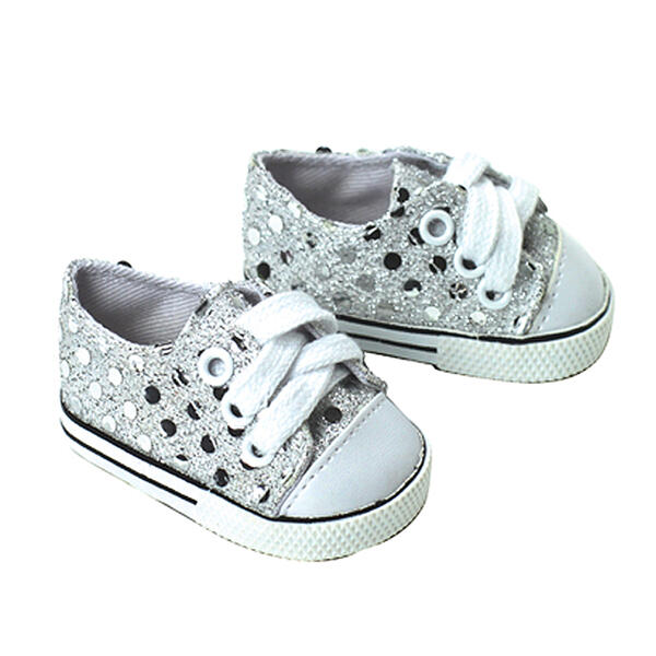 Sophia&#39;s(R) Sequin Lace Up Tennis Sneakers - image 