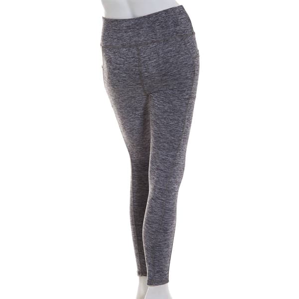 Juniors No Comment Wide Waistband Cell Phone Pocket Leggings
