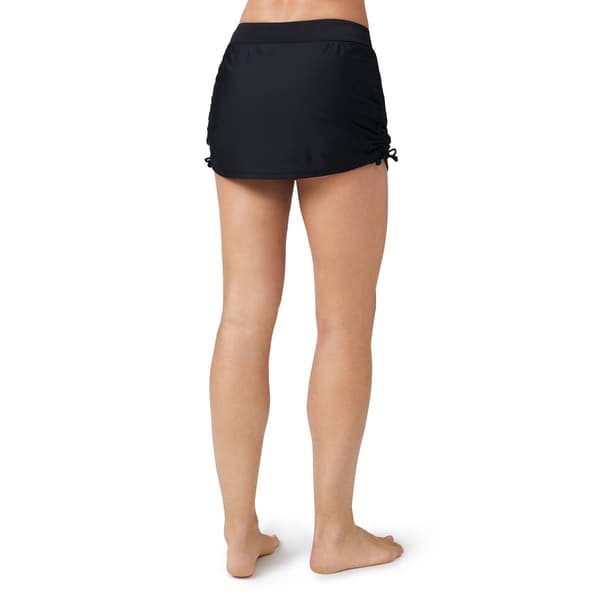 Womens Free Country Inner Brief Side Shirred Swim Skirt