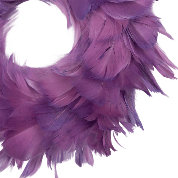 Northlight 10in. Layered Purple Feather Christmas Wreath
