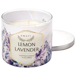 Amari Lemon Lavender 3 Wick Wrap Jar Candle
