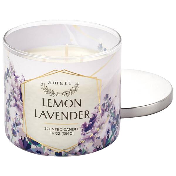 Amari Lemon Lavender 3 Wick Wrap Jar Candle - image 