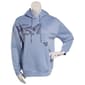 Juniors No Comment Fleece Foil Screen Pull Over Hoodie - Eventide - image 1