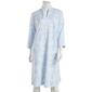 Womens Miss Elaine Long Sleeve Paisley French Terry Zip Robe - image 1