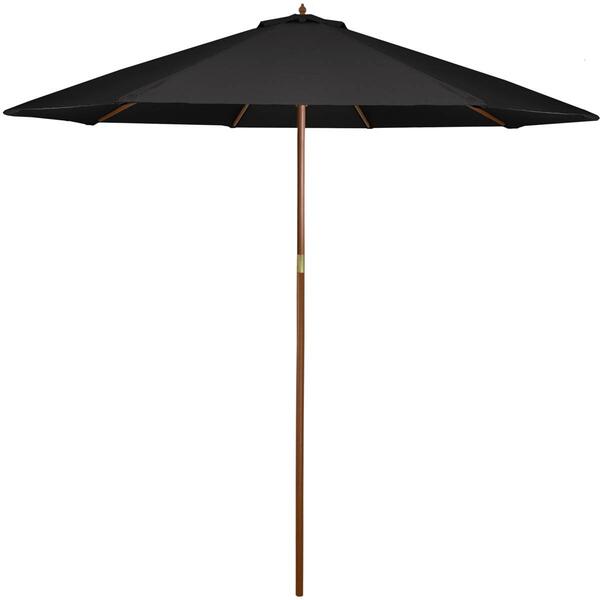 Northlight Seasonal 9ft. Patio Market Umbrella with Wooden Pole - image 