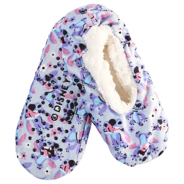 Womens Fuzzy Babba Disney Lilo & Stitch Fuzzy Slipper Socks - image 