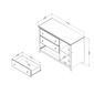 South Shore Cotton Candy Blueberry 3-Drawer Dresser w/Baskets - image 7