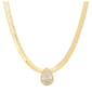 Gianni Argento Gold Plated Pear Necklace - image 1