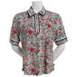 Womens Nautica Jeans Short Sleeve High Grove Garden Floral Polo - image 2