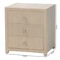 bali & pari Quinn Bohemian Woven Natural Grasscloth Nightstand - image 11