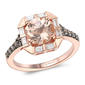 Le Vian Chocolatier(R) Peach Morganite(tm) Center Cocktail Ring - image 1