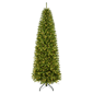 Santa''s Workshop 7.5ft. Pre-Lit Clear UL Lights PVC Slim Tree - image 1