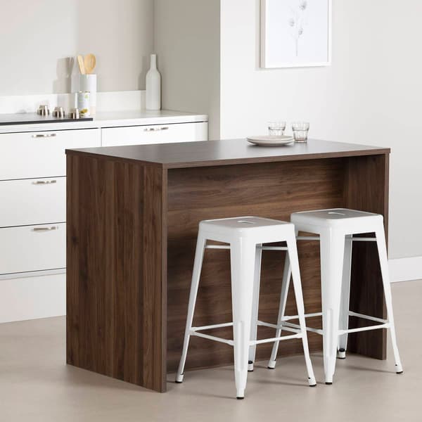 South Shore Myro Natural Walnut Kitchen Island