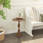 9th & Pike® Round Wood Carved Accent Table - image 2