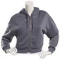 Juniors No Comment Solid Fleece Meet & Greet Zip Up Hoodie - image 1