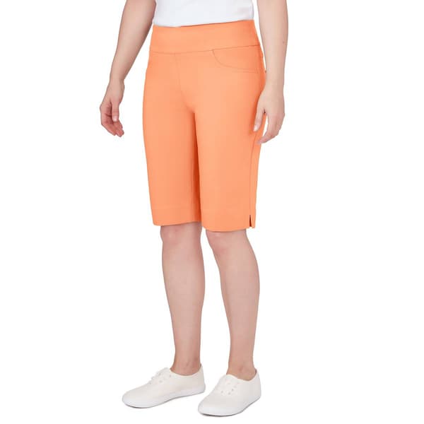 Petite Ruby Rd. Key Items Pull On Solar Tech Bermuda Shorts