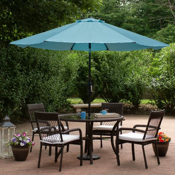 Northlight Seasonal 9ft. Patio Market Umbrella with Hand Crank