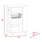 FM FURNITURE Shelton White Kitchen Cart - image 8