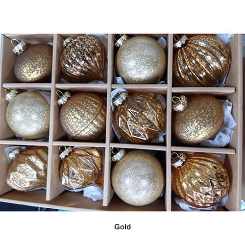 Northlight Seasonal 12pc. Distressed Glass Ornament Set