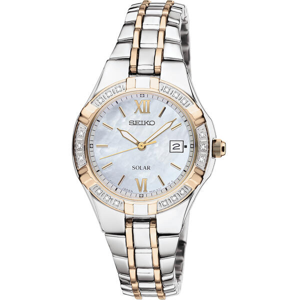 Womens Seiko Diamonds Mother of Pearl Dial Watch - SUT068 - image 