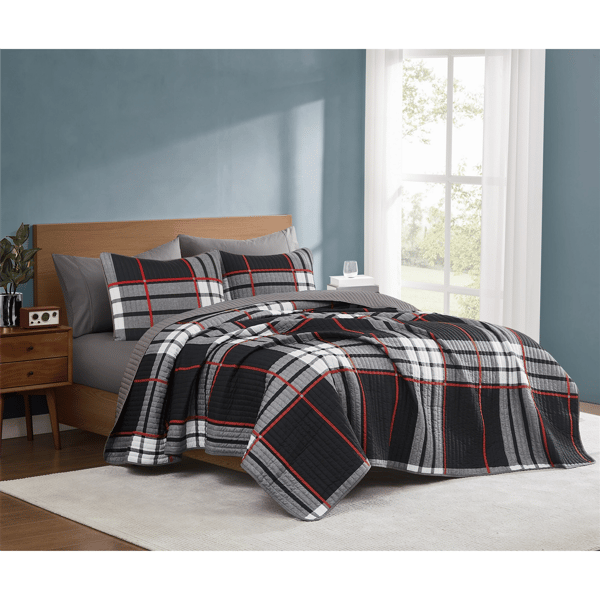 Truly Soft Danbury Plaid 3pc. Quilt Set
