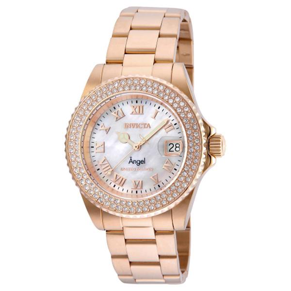 Womens Invicta Angel Mother of Pearl Dial Watch - 24615 - image 