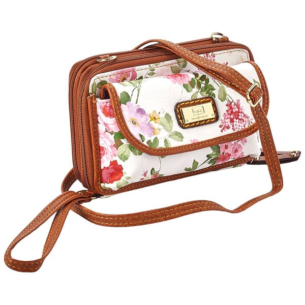 Womens B.O.C. Oakfield Floral Cell Phone Wallet On a String
